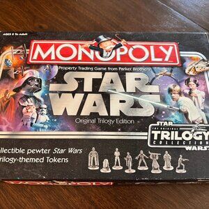 Monopoly Star Wars Original Trilogy Edition Complete-wear on box